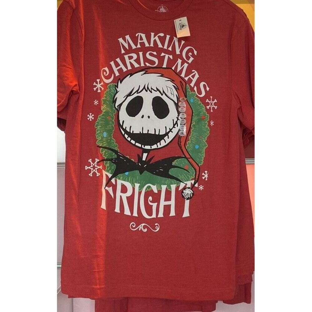 Disney Parks 2024 Holiday T Shirt L Making Christmas Fright Jack‎ Skellington